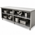 Thumbnail image #4 for Advance Tabco Special Value Series 120-Inch x 24-Inch Flat Top Open Base Stainless Steel Work Table with Mid-Shelf