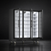 Thumbnail image #4 for Omcan Black 3-Section Glass Door Refrigerated Merchandiser, 53 Cu. Ft., 72-Inch Wide