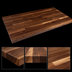 Thumbnail image #4 for John Boos Boos Block 84-Inch x 25-Inch American Black Walnut Blended Edge Grain Kitchen Countertop, Varnique Finish