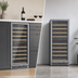 Thumbnail image #4 for KoolMore 23-Inch Dual Zone 92-Bottle Wine Refrigerator, Freestanding or Built-In, Stainless Steel Door Frame