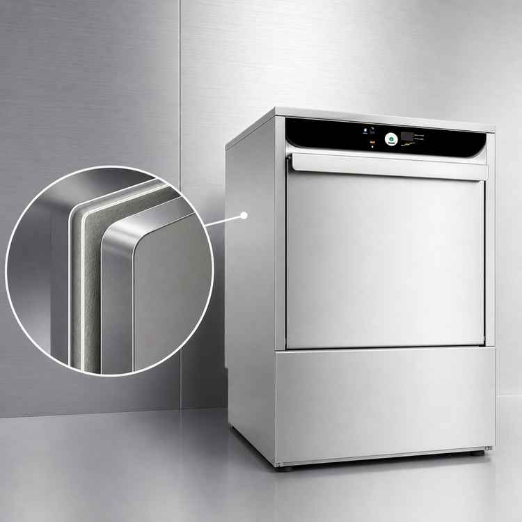 Product image #4 for Jet-Tech 727-E Undercounter High-Temperature Door-Type Glass Washer with Built-In Electric Booster Heater