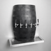 Thumbnail image #4 for Glastender Wood Barrel Wall-Mount Air-Cooled Draft Dispensing Tower with 5 Faucets