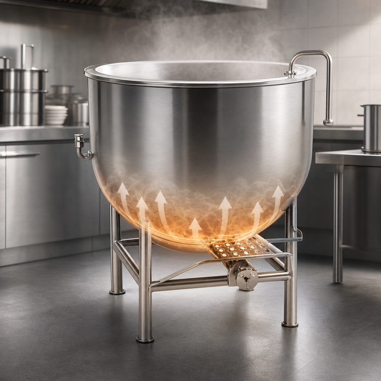 Product image #4 for Legion LT-30 Stationary 30-Gallon Direct Steam Kettle