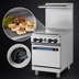 Thumbnail image #4 for Turbo Air Radiance 24-Inch Heavy Duty Natural Gas Restaurant Range with Thermostatic Griddle and Space-Saver Oven