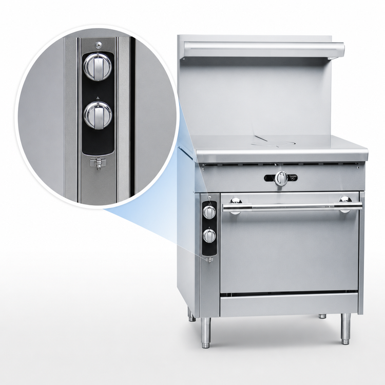 Product image #4 for Imperial Spec Series 36-Inch Heavy Duty Commercial Gas French Top Range with Standard Oven