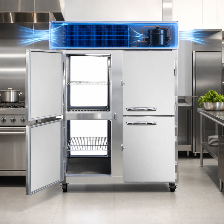 Product image #4 for Continental Refrigerator 2FENPTHD Two-Section Extra-Wide Pass-Thru Freezer