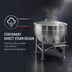 Thumbnail image #4 for Legion LS-60 60-Gallon Stationary Direct Steam Kettle with Full Jacket and Tri-Leg Base
