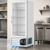 Thumbnail image #4 for Beverage-Air MarketMax IQ One-Section Reach-In Glass Door Freezer Merchandiser with Electronic Smart Lock, White, 11.9 Cu. Ft.