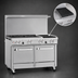 Thumbnail image #4 for Southbend Ultimate 48-Inch Gas Restaurant Range with 4 Open Burners, 24-Inch Charbroiler, Convection Oven, and Cabinet Base