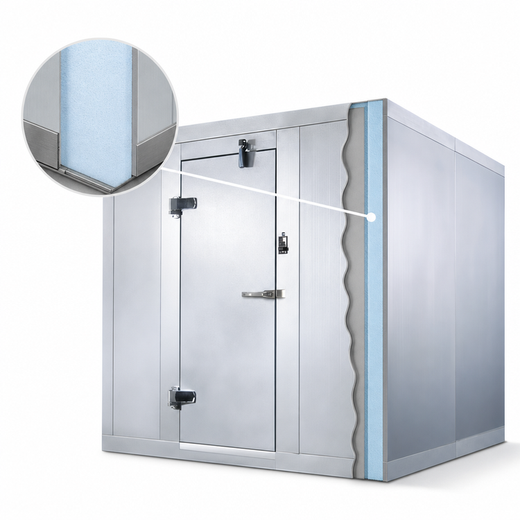 Product image #4 for AmeriKooler Outdoor Quick Ship Walk-In Cooler with Aluminum Floor and Remote R-448A Refrigeration