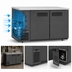 Thumbnail image #4 for Atosa 57-3/4 Inch Shallow Depth Two-Section Back Bar Cooler with Solid Locking Doors
