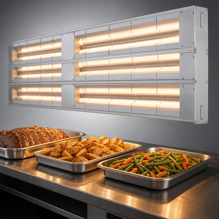 Product image #4 for Hatco Glo-Ray 30 Inch Lighted Infrared Strip Heater, Single, Aluminum, 780 Watts