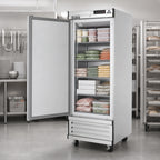 Thumbnail image #4 for Everest Refrigeration EBF1 One-Section Reach-In Freezer, 21 Cu. Ft., Bottom-Mounted Self-Contained, Solid Hinged Door, Stainless Steel