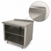 Thumbnail image #4 for Advance Tabco Open Front Cabinet Base Work Table with Mid-Shelf, 144 Inch x 30 Inch, 14 Gauge 304 Stainless Steel Top, 1-1/2 Inch Rear Up-Turn