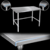 Thumbnail image #4 for John Boos Stallion 14-Gauge Stainless Steel Top Work Table with Safety Edge, 108 x 30 Inches