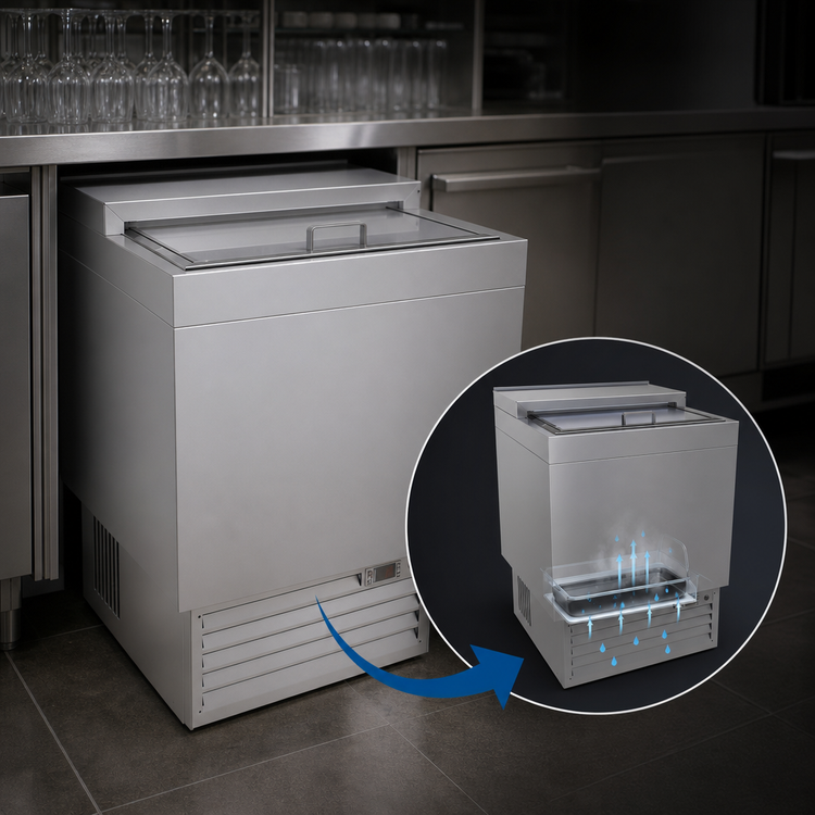 Product image #4 for Glastender MF24-S Underbar Stainless Steel Glass Froster, 24-Inch Wide, Self-Contained