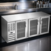 Thumbnail image #4 for Beverage-Air BB78HC-G-S 78-Inch Three-Section Glass Door Self-Contained Back Bar Refrigerator