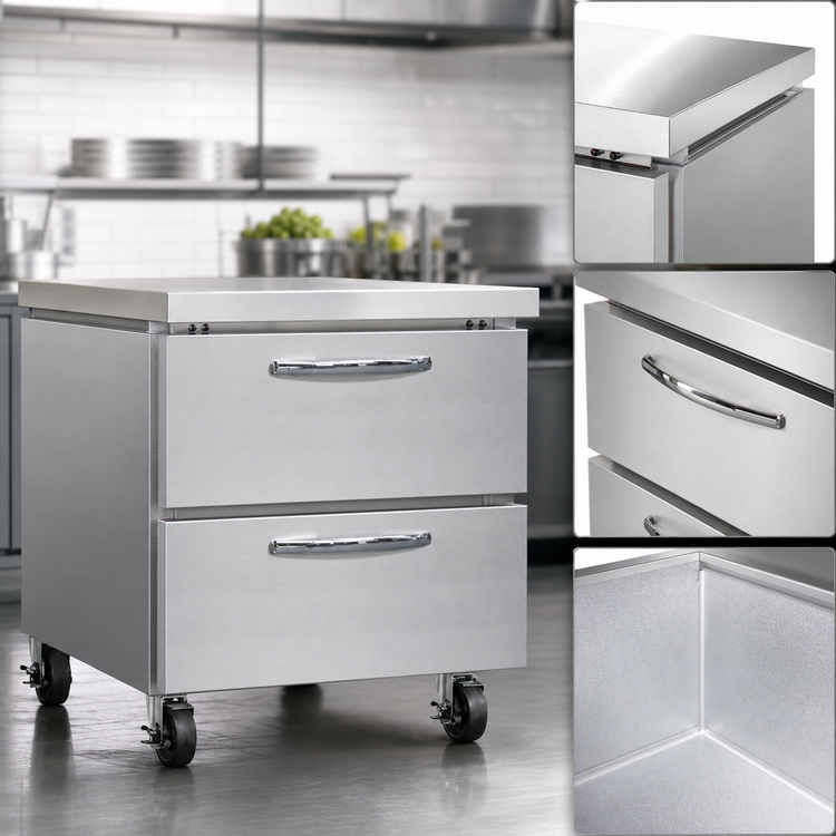 Product image #4 for Continental Refrigerator SWF32N-D 32 Inch One-Section Work Top Freezer with Drawers
