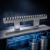 Thumbnail image #4 for Glastender BRT-20-SSR Double-Column Countertop Bridge Draft Dispensing Tower, 20 Faucets, Stainless Steel Finish