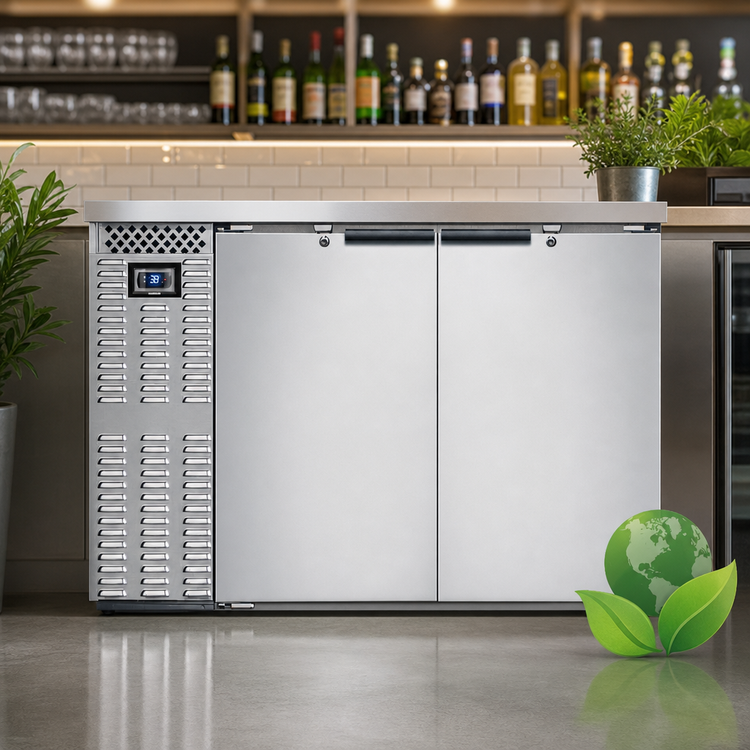 Product image #4 for Continental Refrigerator BB50SNSS 50" Shallow Depth 2-Door Refrigerated Back Bar Cooler
