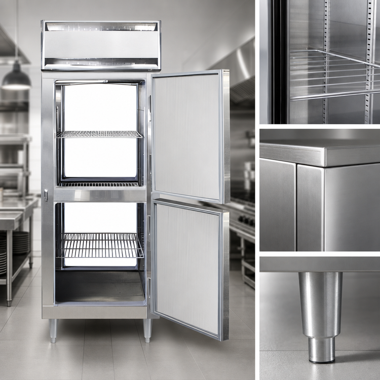 Product image #4 for Continental Refrigerator DL1WE-SS-PT-HD Designer Line Extra Wide Pass-Thru Heated Cabinet