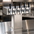 Thumbnail image #4 for Perlick EA2110-5B Air-Cooled Stainless Steel 5-Faucet Tee Beer Dispensing Tower