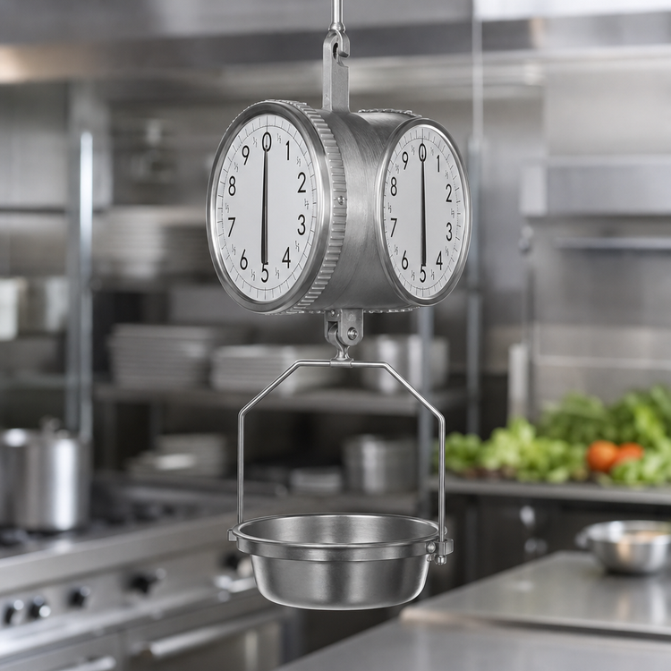 Product image #4 for Hobart Weigh/Wrap PR30-2 Hanging Dial Scale, 30 lb x 0.05 lb, Removable Stainless Steel Pan