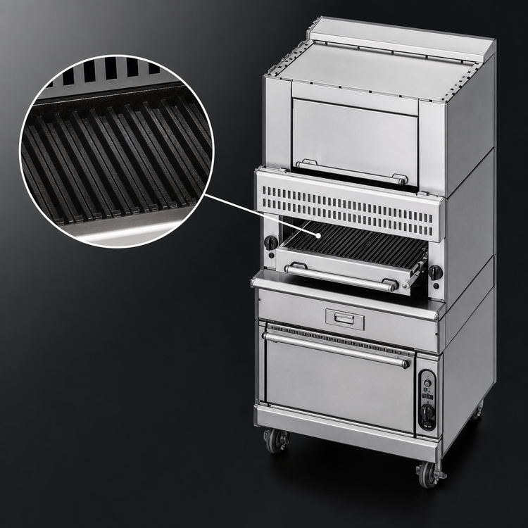 Product image #4 for Vulcan V Series Heavy Duty 36-Inch Gas Upright Broiler with Ceramic Radiant Burners
