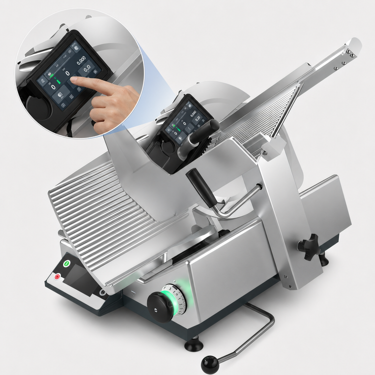 Product image #4 for Bizerba GSP HD I W-90-K12 13-Inch Semi-Automatic Heavy Duty Illuminated Safety Slicer with Integrated Scale