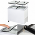 Thumbnail image #4 for Beverage Air NC51HC-1-W Angled-Top Novelty Ice Cream Freezer with 2 Removable Glass Lids, 13.19 Cu. Ft., White