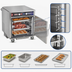 Thumbnail image #5 for FWE Clymate IQ Single-Section Mobile Undercounter Humidified Heated Cabinet with 4 Pair Universal Tray Slides