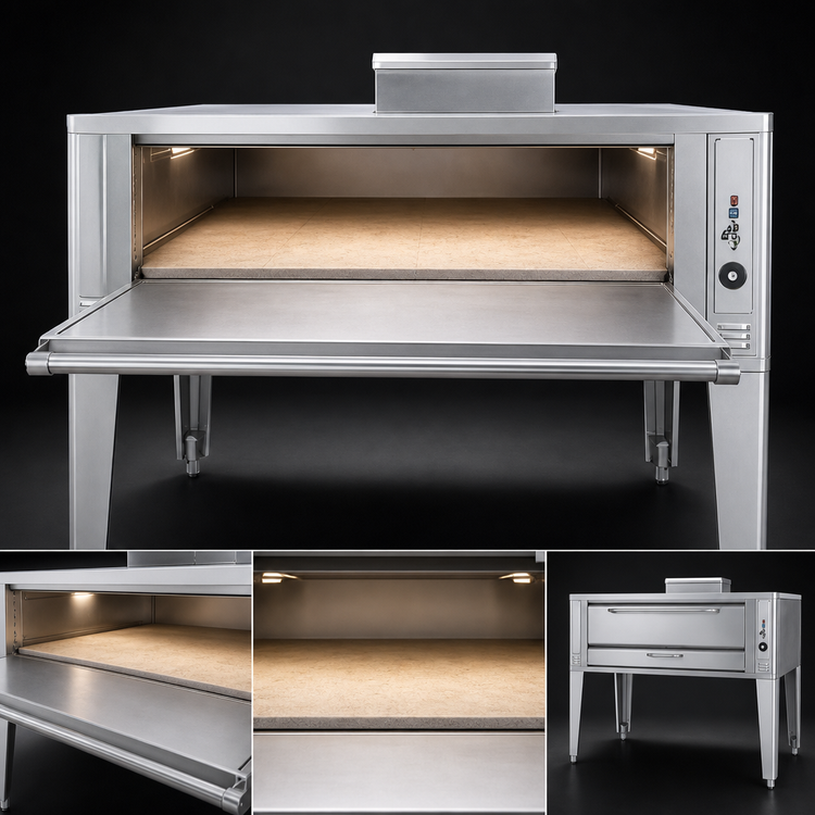 Product image #4 for Blodgett 1060 SINGLE Single Deck Gas Pizza Oven with 60-Inch x 37-Inch Deck