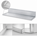 Thumbnail image #4 for Advance Tabco VKCT-243 36 x 25 Inch Stainless Steel Countertop with 10-Inch Backsplash and No-Drip Edge