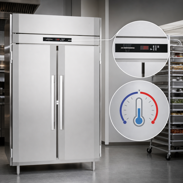 Product image #4 for Victory UltraSpec™ Extra Wide Two-Section Reach-In Warming Cabinet, Solid Hinged Doors, 52 Cu. Ft., Standard Depth