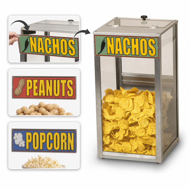 Product image #4 for Benchmark 100 Qt Top-Loading Food Warmer/Merchandiser with Interchangeable Signs
