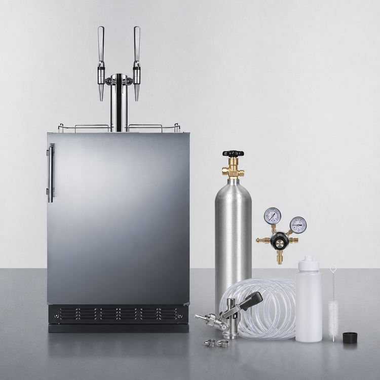 Product image #4 for Summit Commercial 24-Inch Nitro Coffee Kegerator with Dual Tap and Convertible Refrigerator