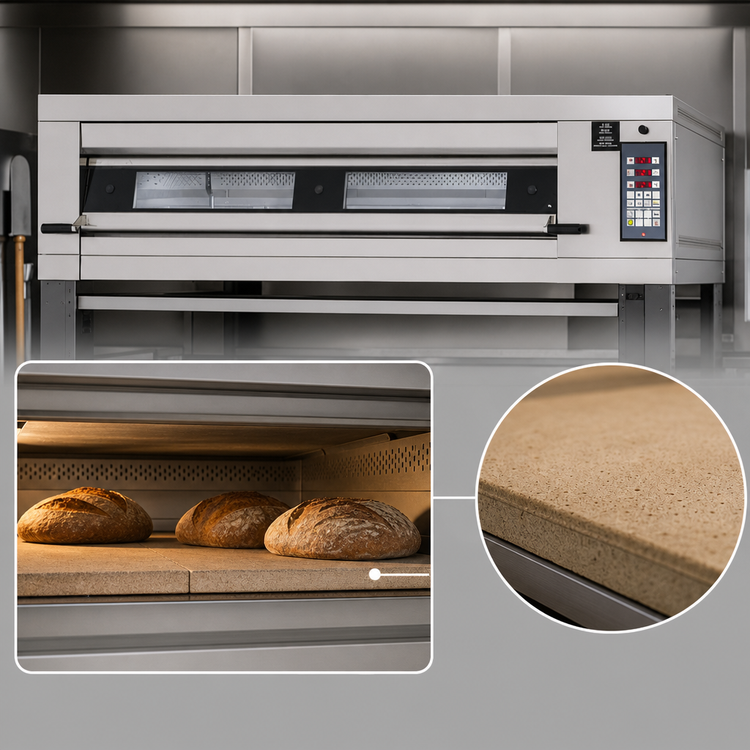 Product image #4 for Artisan 4-Deck Electric Stone Hearth Deck Oven with Programmable Controls and Steam Injection