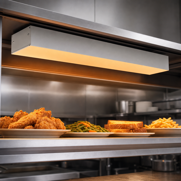 Product image #4 for Hatco Glo-Ray® 120-Inch Unlighted Infrared Strip Heater, Aluminum, 2800W