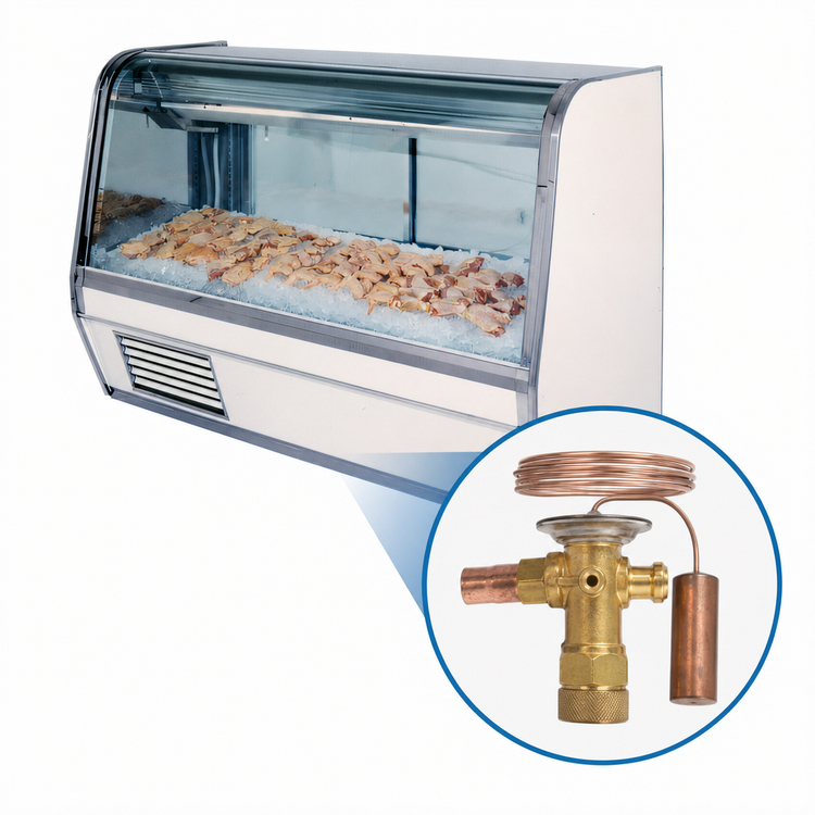 Product image #4 for Howard-McCray 50-Inch Curved Glass Remote Fish/Poultry Service Case, Endless Design, LED Lighting