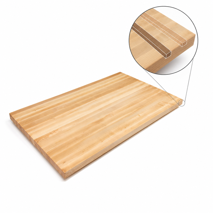 Product image #4 for Boos Block 120-Inch x 48-Inch Edge Grain Maple Kitchen Countertop, 1-3/4-Inch Thick, Penetrating Oil Finish