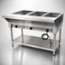 Thumbnail image #4 for Advance Tabco Triumph Supreme Electric Hot Food Table, 3-Well, 120V, Open Shelf Base