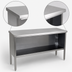 Thumbnail image #4 for John Boos EBOS4-2460 Open Front Enclosed Base Stainless Steel Work Table, 60 x 24 Inches