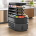 Thumbnail image #4 for Oasis Self-Service Refrigerated End Cap Display Case, Curved Open Front