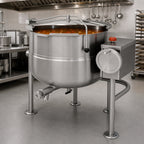 Thumbnail image #4 for Cleveland Range KDL80T 80-Gallon Direct Steam Tilting Kettle, 2/3 Jacket, 316 Stainless Steel Interior, Quad-Leg Base