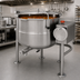 Thumbnail image #4 for Cleveland Range 80-Gallon Direct Steam Tilting Steam Kettle with 2/3 Steam Jacket and Open Quad-Leg Base