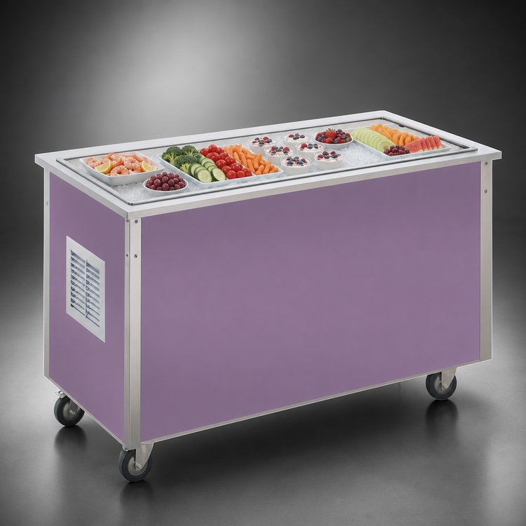 Product image #4 for Vollrath 4-Series Signature Server® Frost Top Serving Counter, 88"W x 28"D x 34"H, Enclosed Base