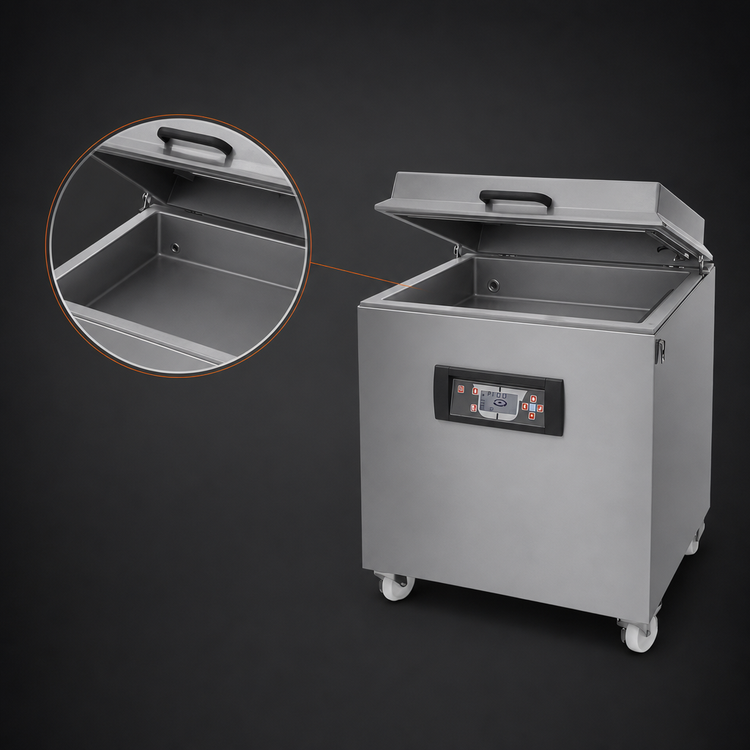 Product image #4 for Trento Turbovac M80 Mobile Single-Chamber Floor Model Vacuum Packaging Machine