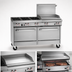 Thumbnail image #4 for Southbend S-Series 60-Inch Gas Restaurant Range with 6 Open Burners, 24-Inch Raised Griddle/Broiler, Convection Oven and Standard Oven