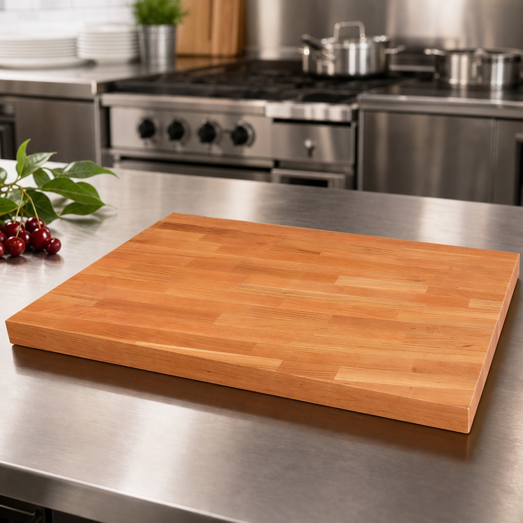 Product image #4 for Boos Block American Cherry Blended Edge Grain Kitchen Countertop, 48 x 36 x 1-1/2 Inches, Varnique Finish