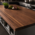 Thumbnail image #4 for John Boos Boos Block American Black Walnut Full-Length Edge Grain Kitchen Countertop with Varnique Finish, 120 x 48 x 1-3/4 Inches
